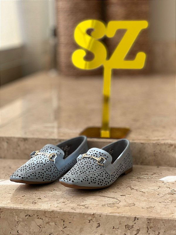 Mocassim SZ Blue em couro