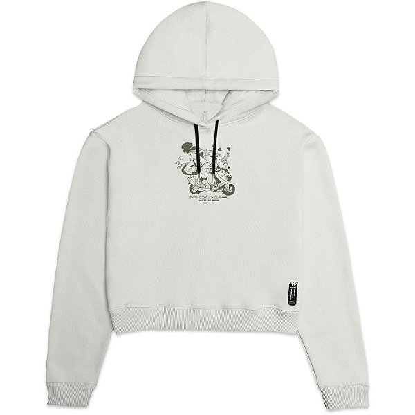 Cropped Moletom Classic - De Fé (offwhite)