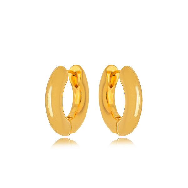 Brinco Dupla Elegância Dourado