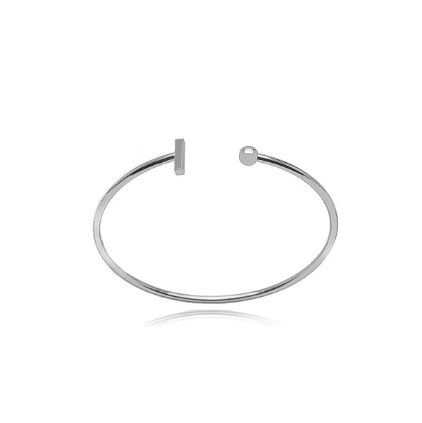 Bracelete Minimal Glow Prateado