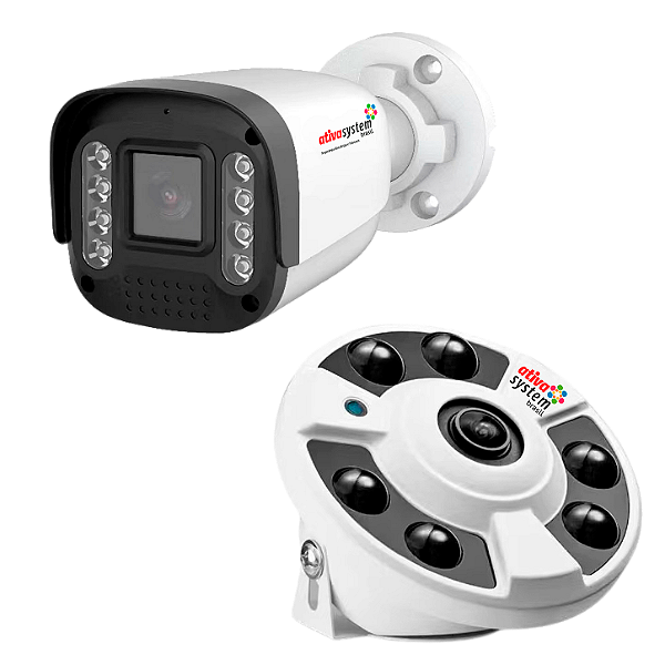 Câmera 3 Megapixels Onvif IP POE H265