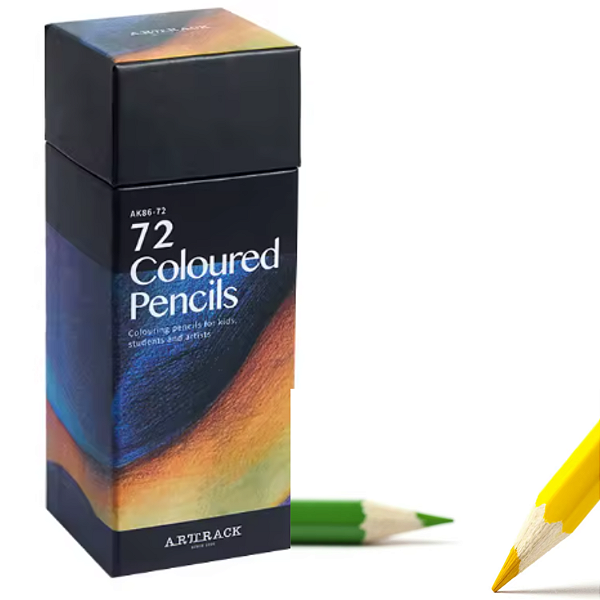 Kit 72 Lapis Cor Profissional Escolar Macio Base De  Oleo