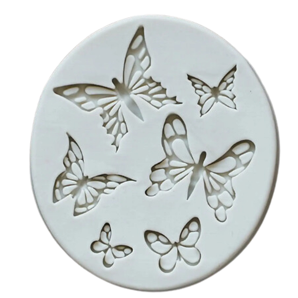 Molde Silicone Borboletas 7,5x7,5cm Confeiteiro Chocolate