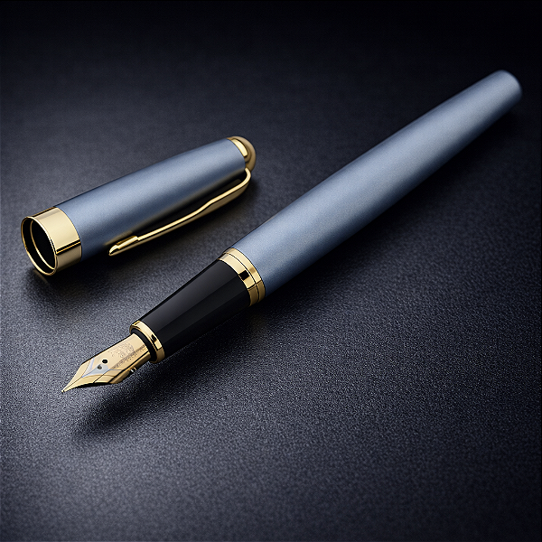 Caneta Fina Tinteiro Pena Luxo Presente 24h C. Tinta