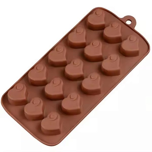 Molde Silicone Chocolate Bombom Coraçao Recheio Licor  22cm