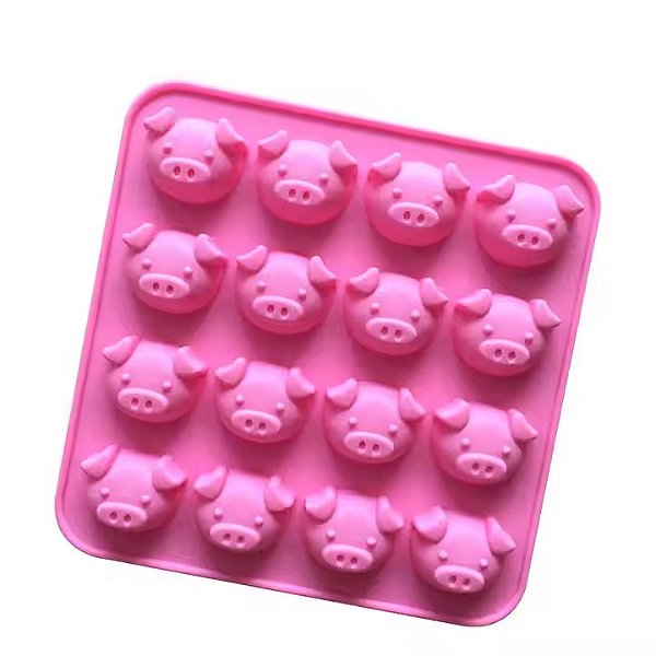 Molde Silicone Porquinho Porco Fazenda Bicho Animais Bombom