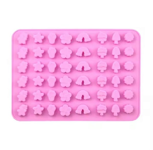 Molde Silicone Arco Iris Sorvete Balas Goma Gummy Gelatina
