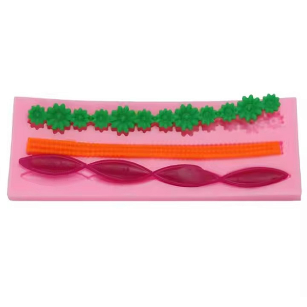 Molde Silicone Decoraçao Enfeite Bolo Flores Renda Fondant