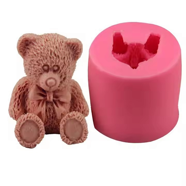 Forma Molde Silicone Urso Ursinho Realista 3d Chocolate