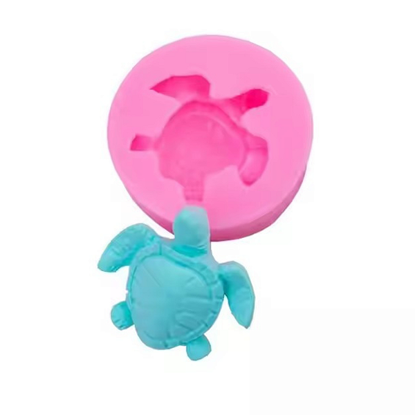 Molde Silicone Tartaruga 3d Fondant Chocolate Biscuit Resina