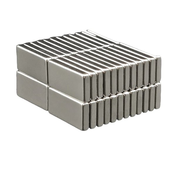 10pcs. Imã De Neodimio Retângulo Retangular 20x10x3mm - N35