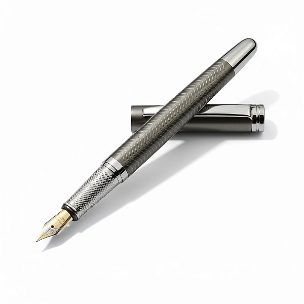 CANETA TINTEIRO EXECUTIVA PENA CHUMBO ELEGANTE RELEVO 0,5MM