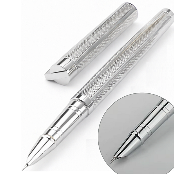 CANETA TINTEIRO EXECUTIVA METAL 0,38MM PONTA EXTRA FINA LUXO