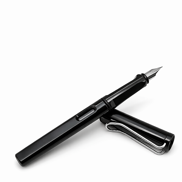 CANETA TINTEIRO EXECUTIVA CALIGRAFIA EM PLASTICO PRETA 0,5MM