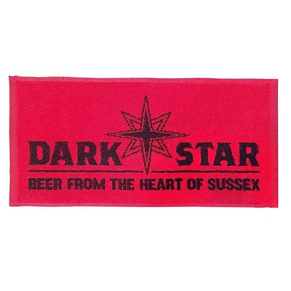Toalha para bar Dark Star Brewery, cor Vermelha