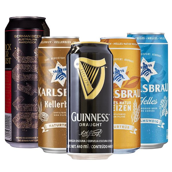 Combo Rock & Brew, 5 Cervejas Premium