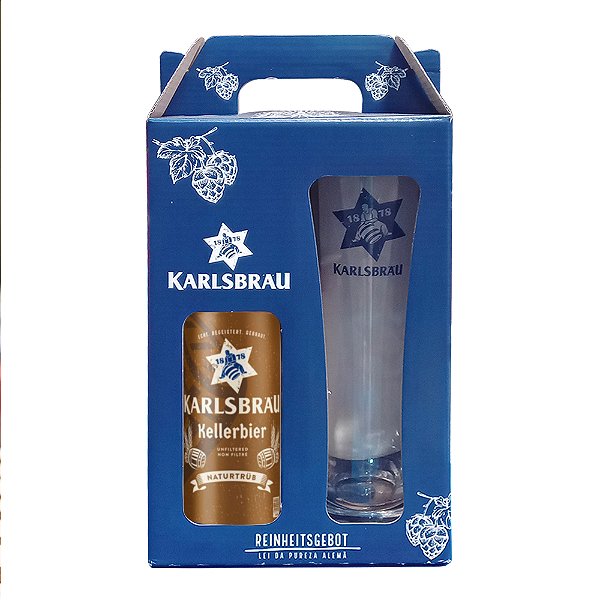 Kit Cerveja Karlsbrau Kellerbier, Lata + Copo