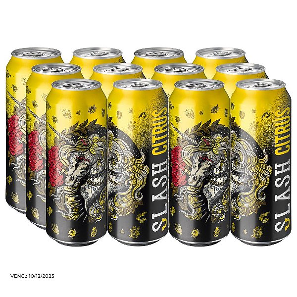 Cerveja Slash Citrus, Caixa c/ 12 latas 500ml