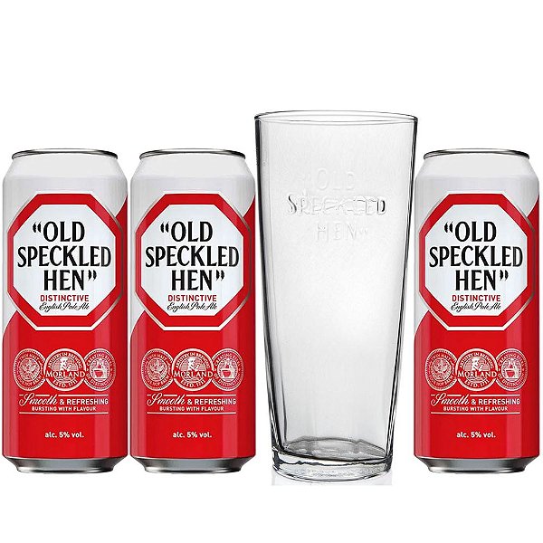 Combo Old Speckled Hen - 3 Latas 500ml + Copo