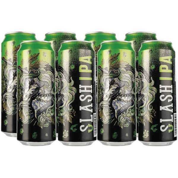 Cerveja Slash IPA, pack com 8 latas 500ml