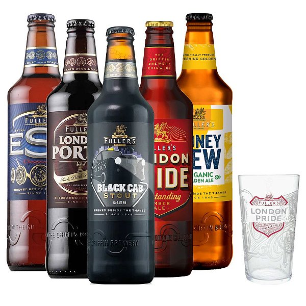 Combo Fuller's, 5 Cervejas + Copo London Pride