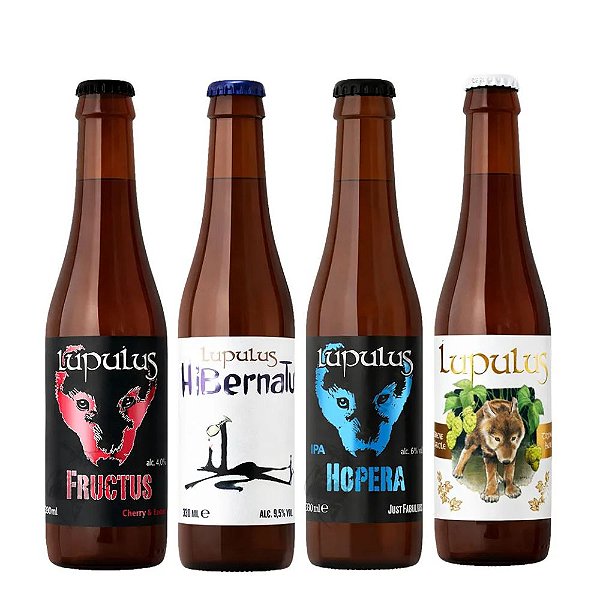 Combo Cervejas Belgas Lupulus – Coleção Exclusiva (4 Garrafas 330ml)