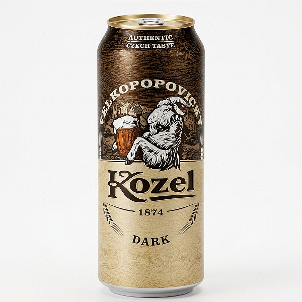 Cerveja Kozel Dark, lata 500ml