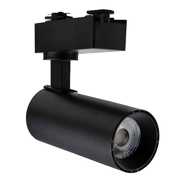 SPOT UP P/TRILHO 10W 3.000K PRETO BLUMENAU- 36103001