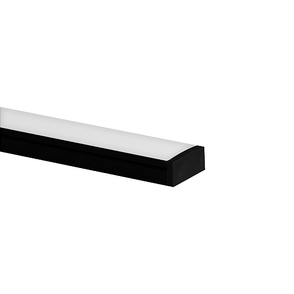 PERFIL SOBREPOR ALUMINIO 17X7 PRETO 2M  BLUMENAU - 411725 01