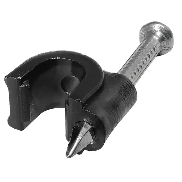 FIXA CABO 7MM PARA CABO RG59 PRETO 100 UN FXCB0003a