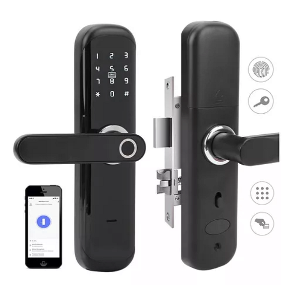 FECHADURA ELETRONICA DIGITAL INTELIGENTE BIOMETRIA SENHA OU APP KP-CA608
