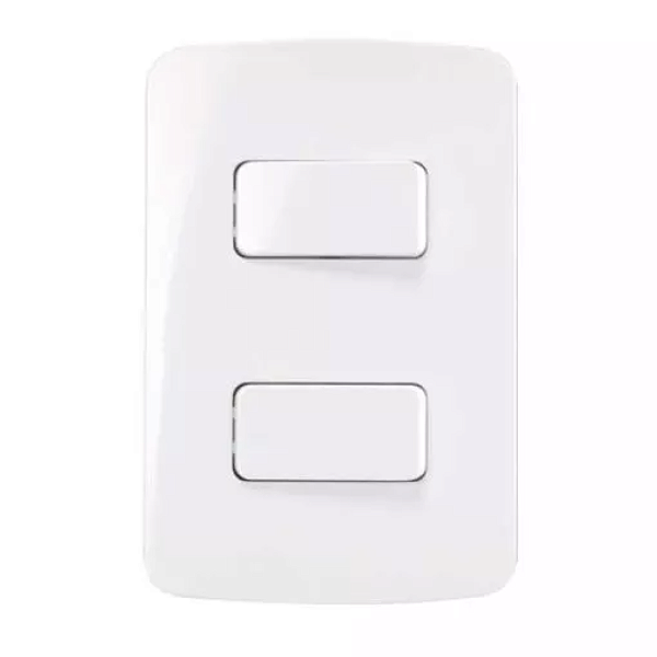 CONJ 2 INT SIMPLES 10A-250V 4X2 BR B3 MARGIRIUS 19445
