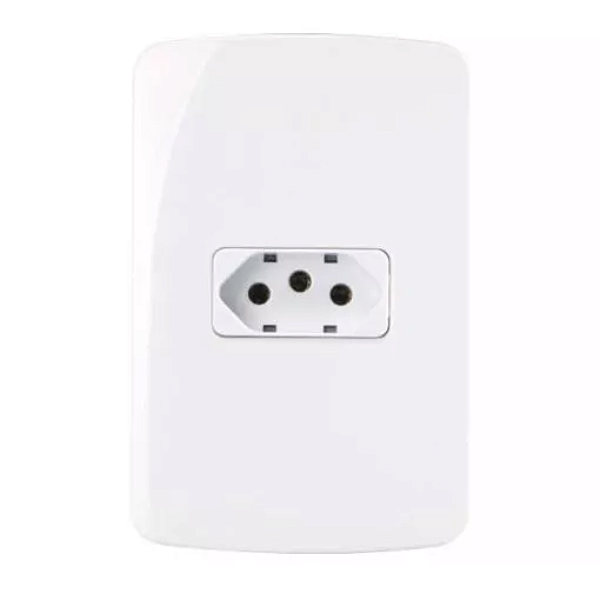 CONJ 1 TOM PAD BRAS 2P+T 20A-250V 4X2 BR B3 MARGIRIUS 19482
