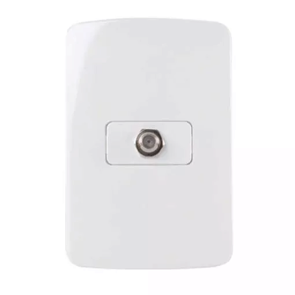 CONJ TOMADA TV COAXIAL 75 OHMS 4X2 BR B3 MARGIRIUS 19480