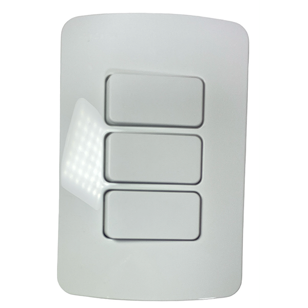 CONJ 3 INT SIMPLES 10A-250V 4X2 BR B3 MARGIRIUS 19451