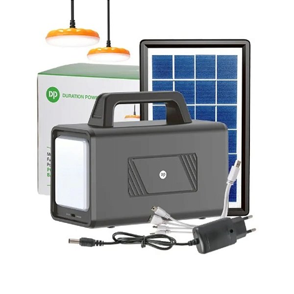 KIT DE ILUMINACAO PORTATIL MULTIFUNCIONAL SOLAR DP-7711