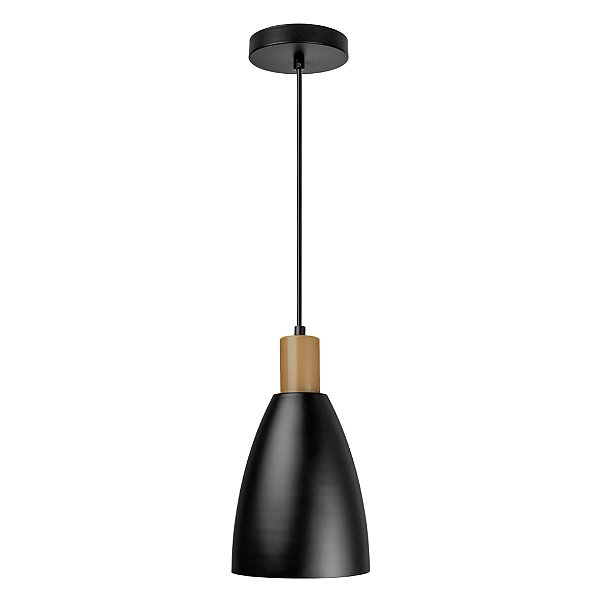 PENDENTE CECI DOURADO PRETO LISO  811510 08