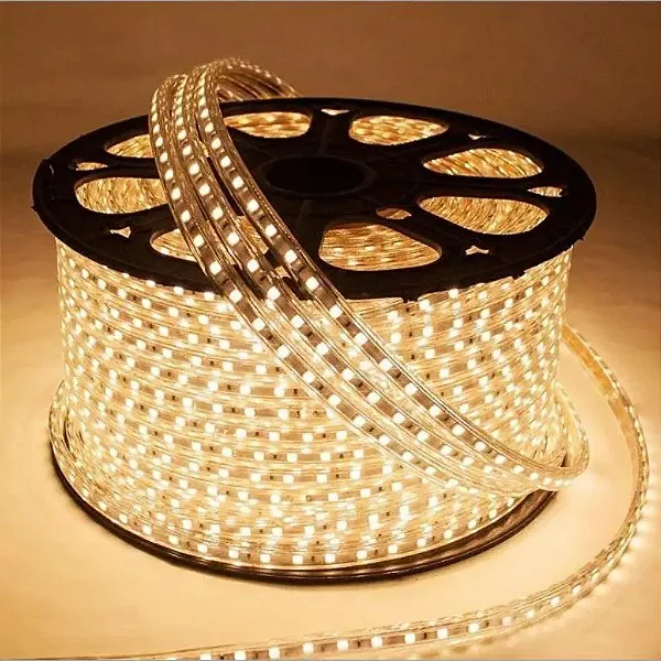 FITA DE LED CAPA 2835-120L/M 14,4W/M 8MM 220V AMARELA