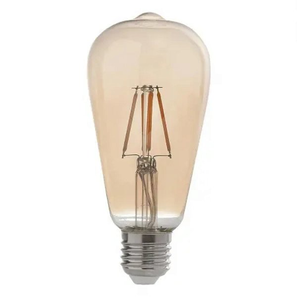 LAMPADA LED DECORATIVA RETRO 4W ST64 SOQUETE E27