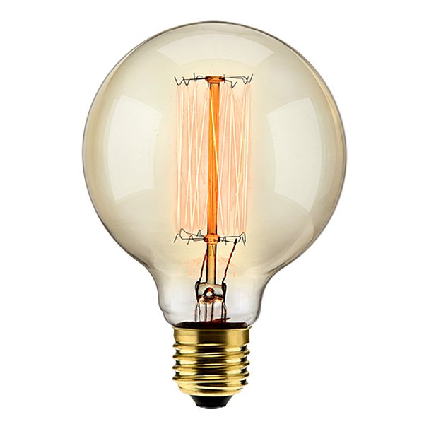 LAMPADA FIL CARB G95 40W 220V 2000K YO