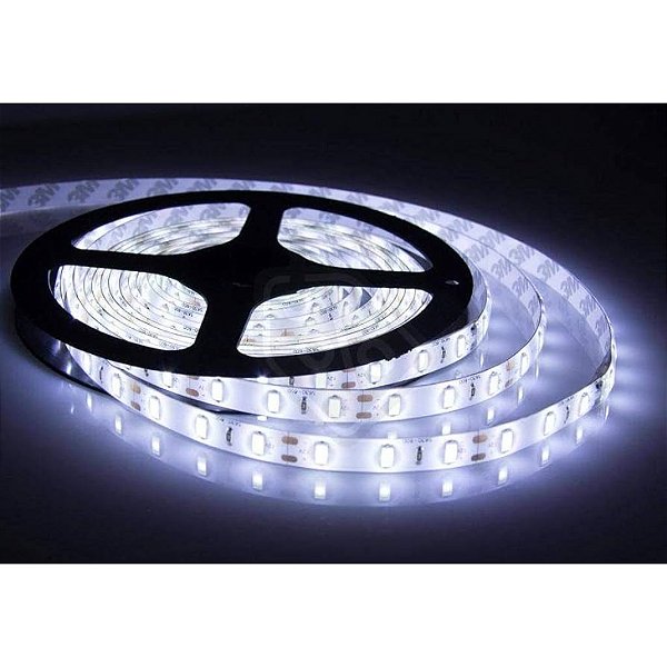 FITA DE LED BRANCA 5M 12V BRANCO 5050-ZB