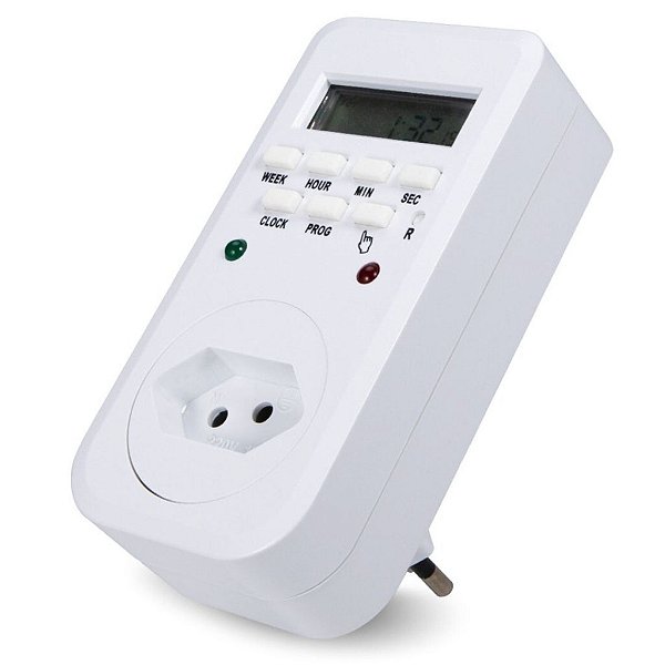 TIMER TEMPORIZADOR DIGITAL BIVOLT 10A 2200W EXBOM
