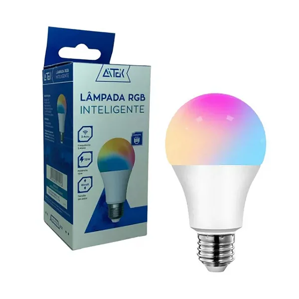 LAMPADA LED RGB SOQUETE: E27 14W ALPHA-801