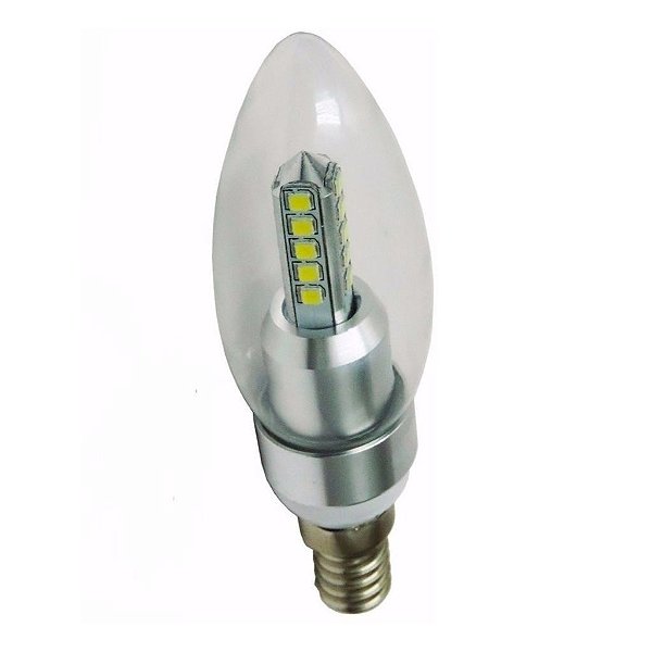 LÂMPADA LED VELA CRISTAL 4W 3000K BASE E14 30489