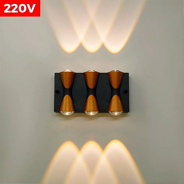 ARANDELA DE LED 6 FOCOSX1W ABS IP65 NE-BH-17