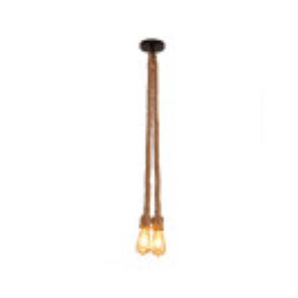 PENDENTE CORDA 1M 2 BOCAIS E27X2