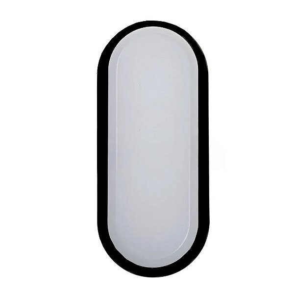 ARANDELA 9W SOBREPOR TARTARUGA COR-PRETA LUZ AMARELA BRAVOLED