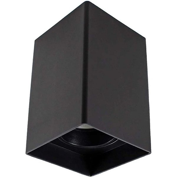 SPOT SOBREPOR MR16 QUADRADA COR-PRETA PVC IP20 LUZ SOLLAR 5447