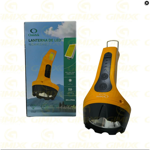 LANTERNA DE LED RECARREGAVEL - POTENCIA: 3W  ON-LT036 TTD