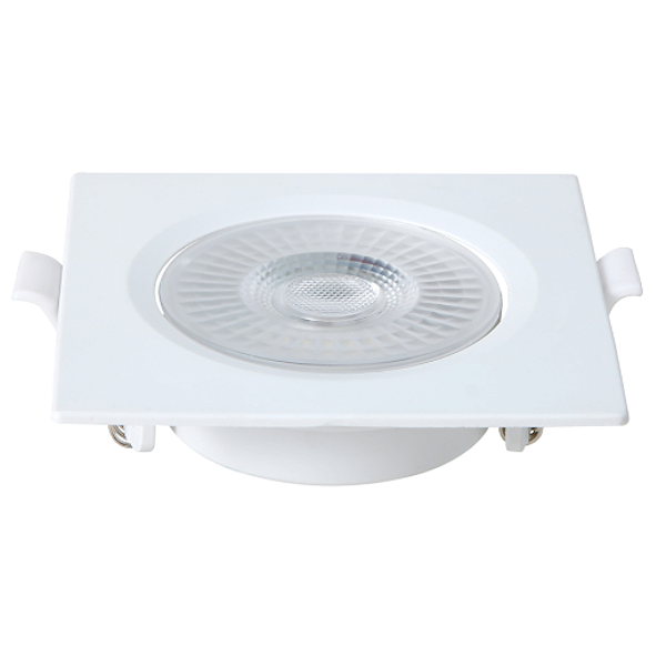 SPOT SLIM LED EMB. QUAD. PBT E PC BIVOLT 6W 6500K - BRANCO